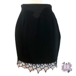 FLEUR DU MAL Galaxy Mini Star Silk Skirt